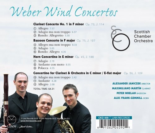 Scottish Chamber Orchestra - Carl Maria von Weber: Wind Concertos (2012) [HDTracks]