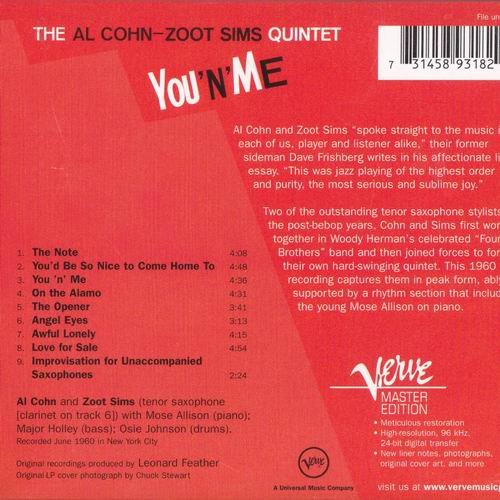 Al Cohn-Zoot Sims Quintet - You 'n' Me (1960)