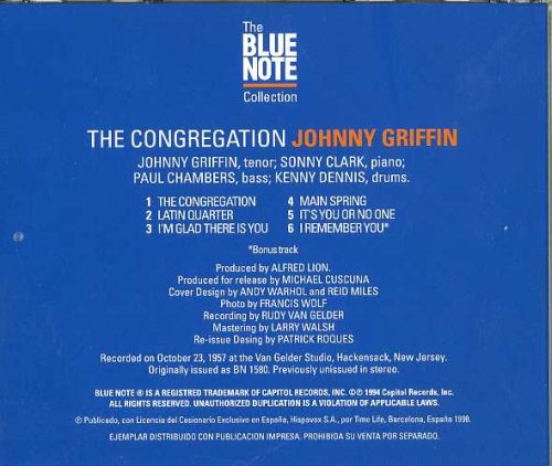 Johnny Griffin - The Congregation (1958) [1998 The Blue Note Collection]