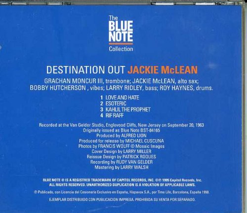 Jackie McLean - Destination Out (1963) [1998 The Blue Note Collection]