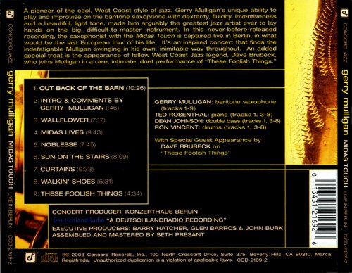 Gerry Mulligan - Midas Touch : Live in Berlin (2003)