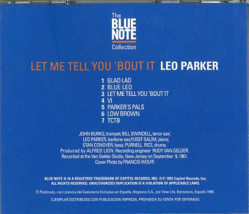 Leo Parker - Let Me Tell You 'Bout It (1961) [1998 The Blue Note Collection]