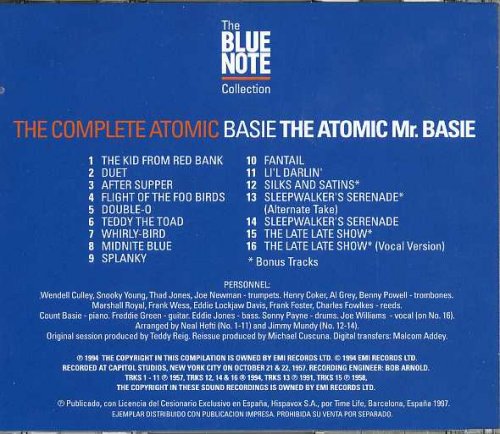 Count Basie ‎- The Complete Atomic Basie (1958) [1997 The Blue Note Collection]