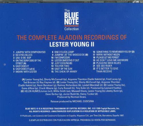 Lester Young - The Complete Aladdin Recordings Disk 2 (1997) [1997 The Blue Note Collection]