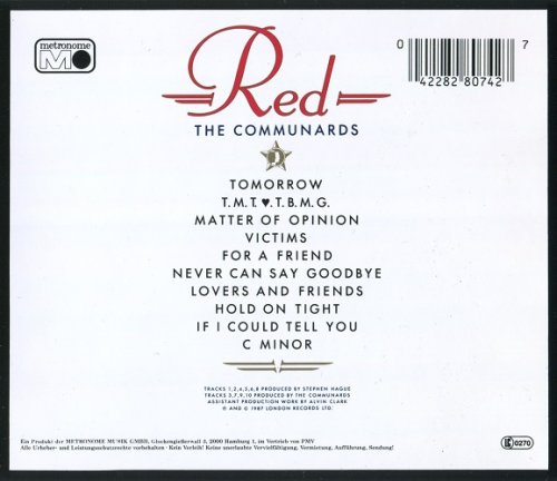 The Communards - Red (1987) CD rip