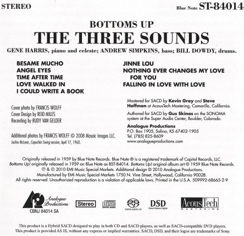 The Three Sounds - Bottoms Up (1959/2010) [SACD]