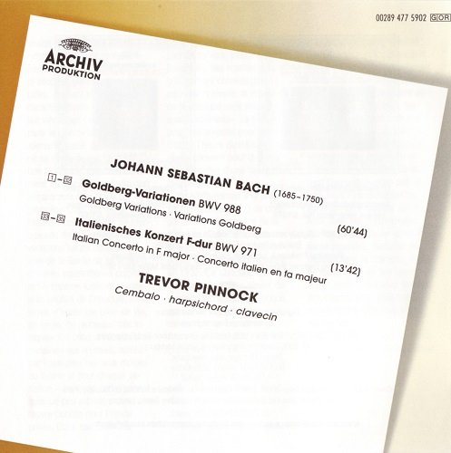 Trevor Pinnock - Bach: Goldberg-Variationen, Italienisches Konzert (1979) [2006]