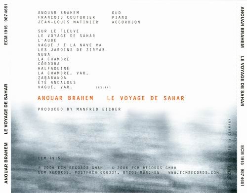 Anouar Brahem - Le Voyage De Sahar (2006) Flac