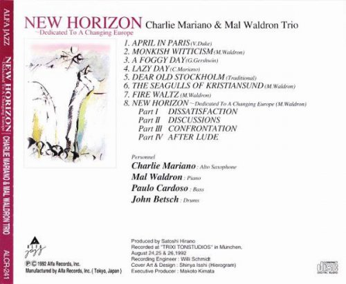 Charlie Mariano & Mal Waldron Trio -  New Horizon (1992)