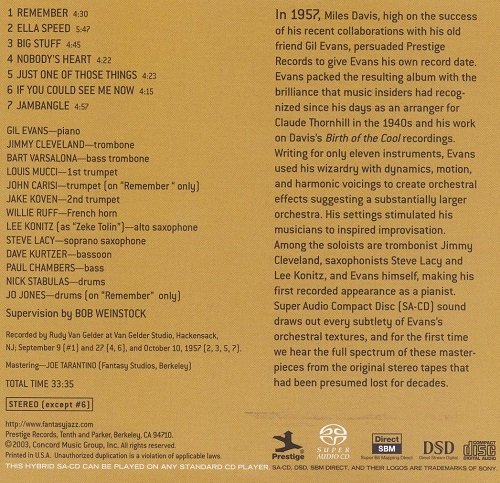 Gil Evans - Gil Evans & Ten (1957) [2003 SACD]