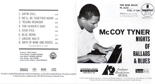 McCoy Tyner - Nights Of Ballads & Blues (1963) [2011 SACD]