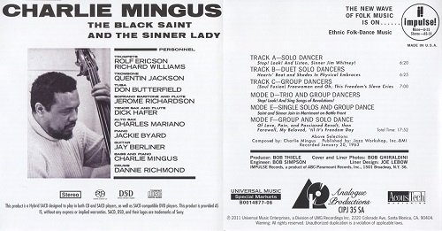 Charles Mingus - The Black Saint And The Sinner Lady (1963) [2011 SACD]