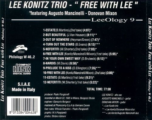 Lee Konitz - Free With Lee (1993)