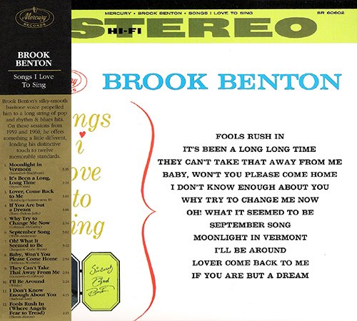 Brook Benton - Songs I Love To Sing (2003)