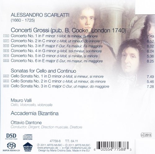 Ottavio Dantone - Alessandro Scarlatti: Concerti Grossi, Cello Sonatas (2011)