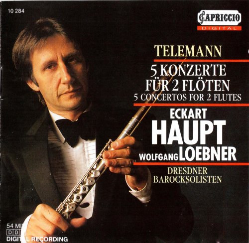 Eckart Haupt & Wolfgang Loebner - Telemann: 5 Concertos for 2 Flutes (1990)