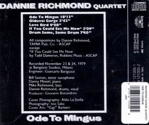 Dannie Richmond Quartet - Ode To Mingus (1979)