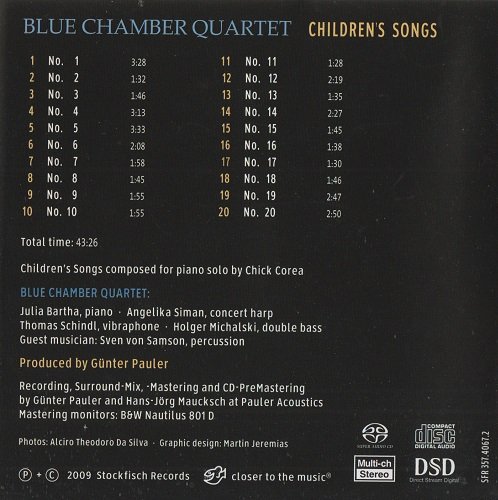 Blue Chamber Quartet - Chick Corea Children's Songs (2009) [SACD]