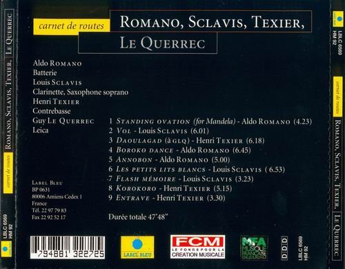 Romano, Sclavis, Texier, Le Querrec - Carnet De Routes (1995)