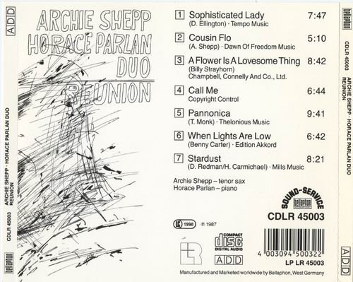 Archie Shepp-Horace Parlan Duo - Reunion (1987)