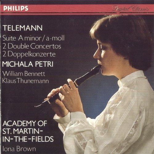 Michala Petri, Academy of St. Martin-In-The-Fields, Iona Brown - Telemann - Suite in A Minor, 2 Double Concertos (1982)