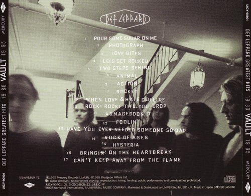 Def Leppard - Greatest Hits: Vault 1980-1995 (Reissue Japan SHM-CD + Bonus CD) (2008)