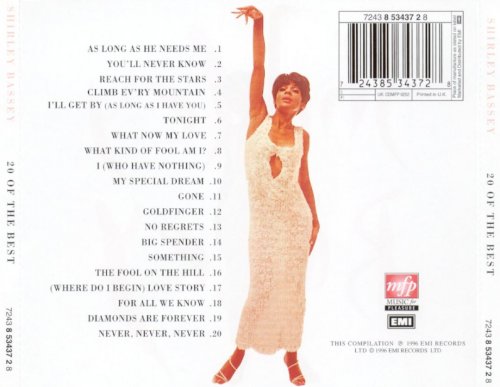 Shirley Bassey  - 20 Of The Best (1996)