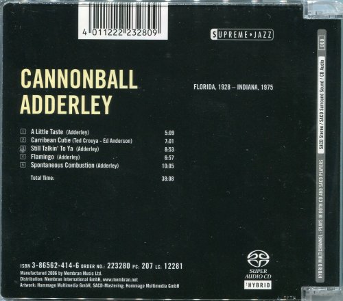 Cannonball Adderley - Supreme Jazz (2006) [HDtracks]