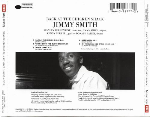 Jimmy Smith - Back at the Chicken Shack (1960) {RVG Edition}