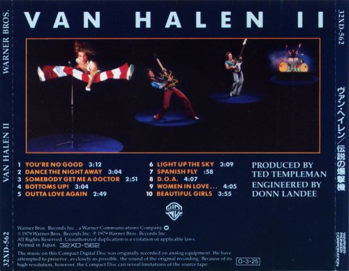 Van Halen - Van Halen II (Japan 1987)