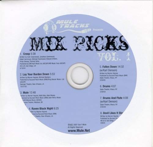 Gov't Mule - Mix Picks Vol.1 ("Mighty High" Bonus CD) (2007)