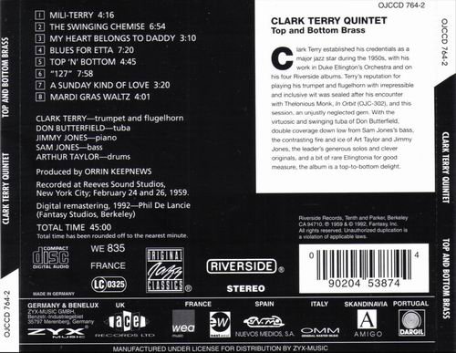 Clark Terry Quintet With Don Butterfield - Top And Bottom Brass (1959) CD Rip