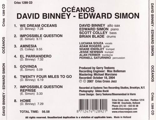 David Binney & Edward Simon - Oceanos (2007)