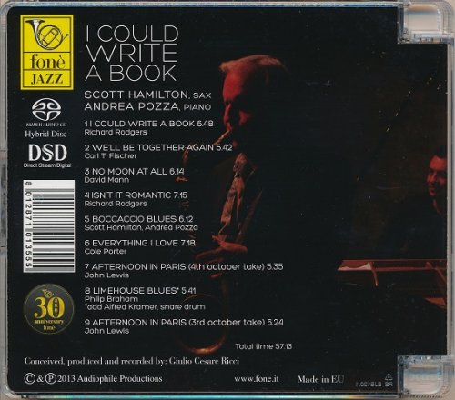 Scott Hamilton, Andrea Pozza - I Could Write a Book (2015) [SACD]