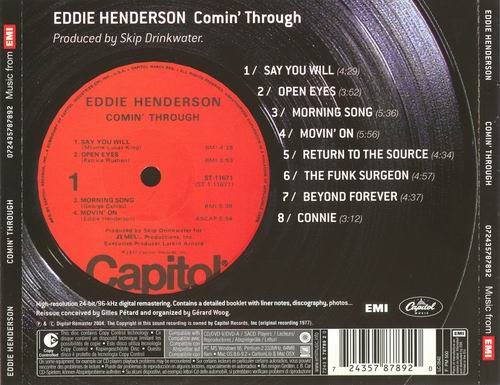 Eddie Henderson - Comin' Through (1977) Flac