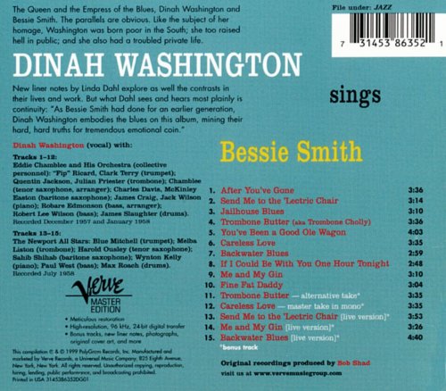 Dinah Washington  - Sings Bessie Smith (1958), FLAC