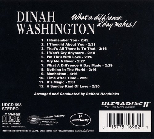 Dinah Washington - What a Diff'rence a Day Makes (1959)