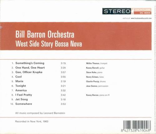 Bill Barron - West Side Story Bossa Nova (1963) Flac+Mp3