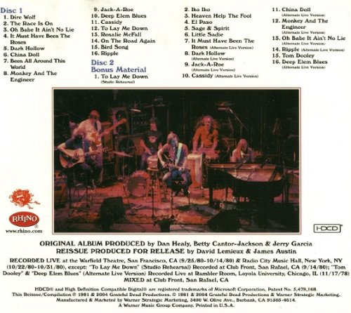 The Grateful Dead - Reckoning (1981) [2004] CD Rip