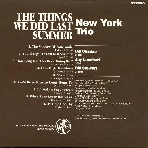 New York Trio - The Things We Did Last Summer (2002) [SACD]
