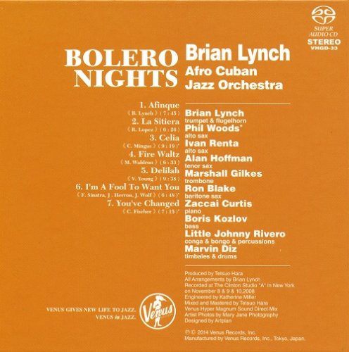 Brian Lynch Afro Cuban Jazz Orchestra - Bolero Nights for Billie Holiday (2014) [SACD]