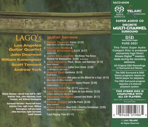 Los Angeles Guitar Quartet - LAGQ's Guitar Heroes (2004) [SACD]