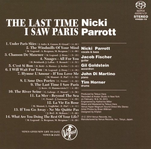 Nicki Parrott - The Last Time I Saw Paris (2013) [SACD]