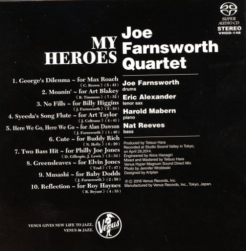 Joe Farnsworth Quartet - My Heroes, Tribute to the Legends (2014) [2016 SACD]