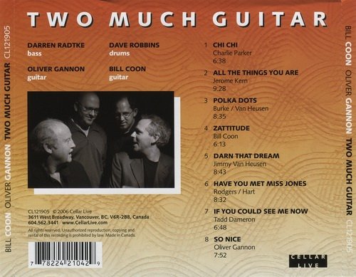 Bill Coon & Oliver Gannon - Two Much Guitar (2006) Flac+320 kbps