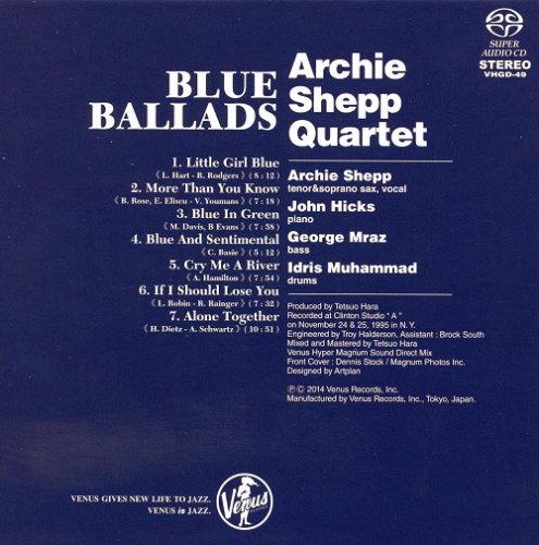 Archie Shepp Quartet - Blue Ballads (1996) [2014 SACD]