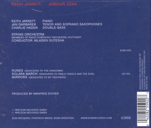 Keith Jarrett / Jan Garbarek - Arbour Zena (1975)