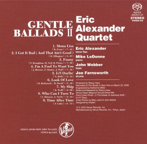Eric Alexander Quartet - Gentle Ballads II (2007) [2015 SACD]