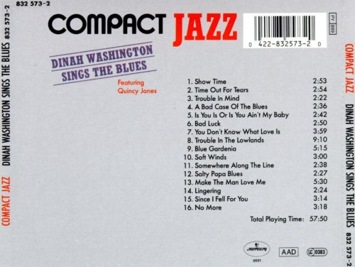 Dinah Washington - Sings the Blues (1988)