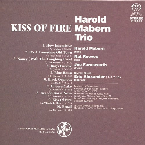 Harold Mabern Trio - Kiss Of Fire (2001) [2015 SACD]